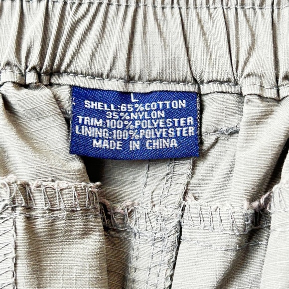 Reel Legends Performance Clothing Men's Nylon Cargo Fishing Shorts Gray - Picture 6 of 9